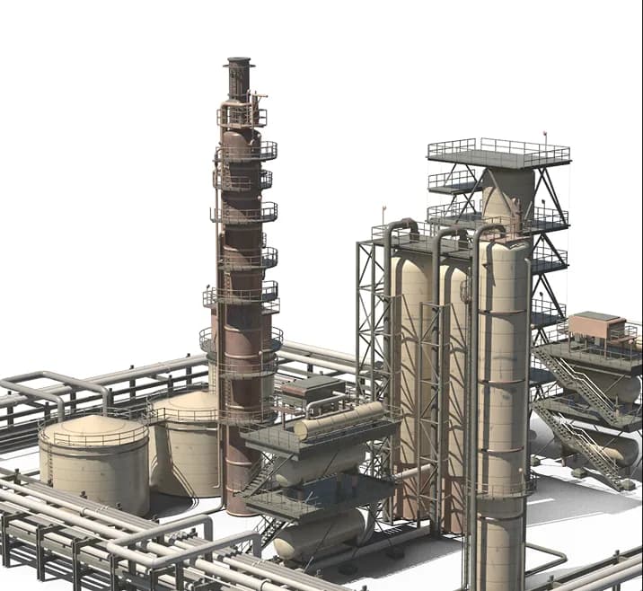 Industrial Plant Architectural Simulation Model